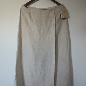 100% Linen Skirt sz16 NWT